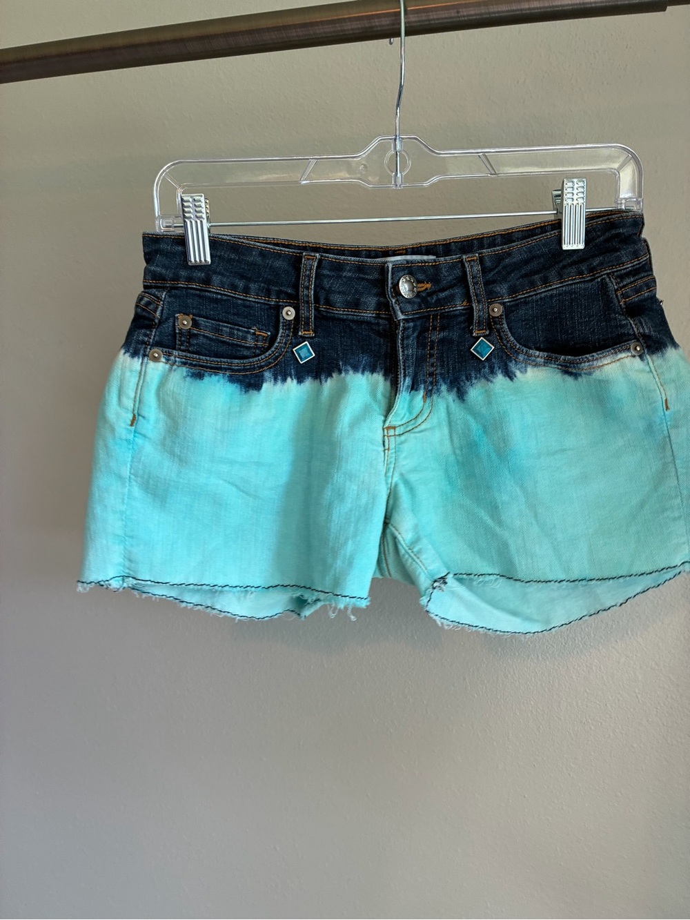 Simply Short Tie-Dye Denim Shorts Size 26